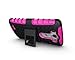 ElBolt LG G3 Vigor / G3 Mini / G3 Beat/ G3s D725 D722 Case - 3 in 1 Bundle Armor Grenade Stand Hard Gel Case - Hot Pink with Free Ultra-Sensitive Stylus Pen and Premium Screen Protector by ElBolt TM
