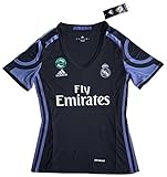 Women's Real Madrid 2016-2017 Champions League 3rd Soccer Jersey Blue (Women Large)