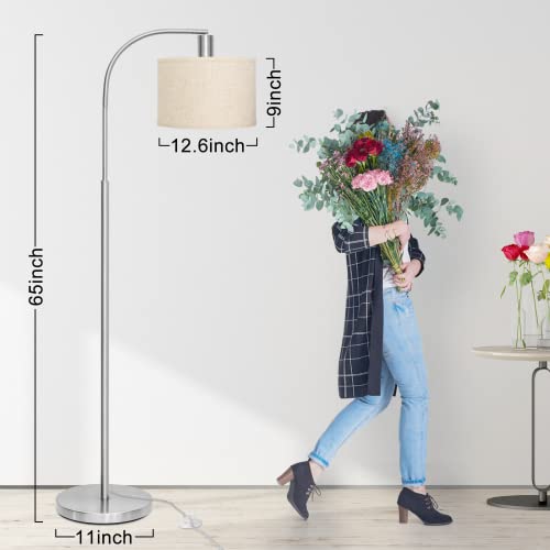 DWTB Floor Lamp for Living Room, Fully Dimmable Arc Modern Standing