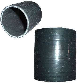 3.75" Silicone Straight Coupler, Black