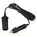 Inkach 12V 10A Car Accessory Cigarette Lighter Socket Extension Cord Cable (Black 2m)
