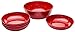 Zak Designs Confetti Dishes, Pasta Bowl Set, Red PB