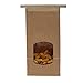 AwePackage 1 Lb(16 oz) Compostable Kraft Paper Tin Tie Bag with Window (100 Pack)