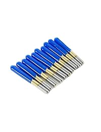 Autek J3.3001Tix10 brocas grabadoras CNC con punta de carburo recubierta de titanio PCB, 30 grados, 0.003 pulgadas, 10 unidades