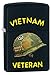 Zippo Lighter: Vietnam Veteran Design - Black Matte 79833