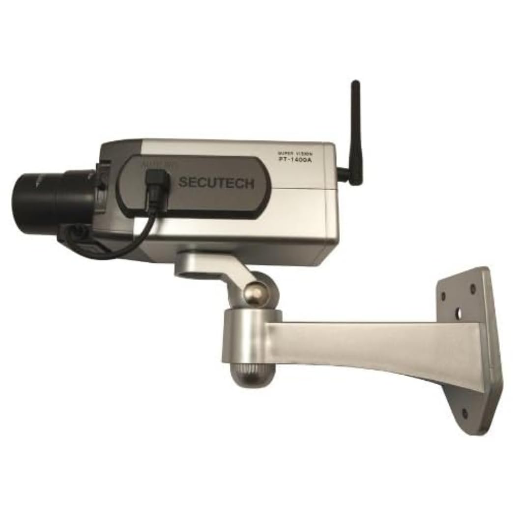 Maclean DC1400 Dummy Security Camera Fake Flashing LED PIR Motion Sensor Realistic Adjustable