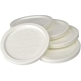 Weck Large JAR 5 Pack Keep Fresh Plastic LIDS, 5 Pack (Large = 4", 100mm Opening) Fits Models 738, 739, 740, 741, 742, 743, 744, 745, 776, 748, 974