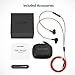 BlitzWolf Wired Earphones with Mic in Ear Buds with Volume Control Noise Isolating Headphones Dual Dynamic Driver Bass 3.5mm Stereo Sound for Phone - PC More Red