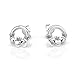 925 Sterling Silver Tiny Celtic Claddagh Friendship and Love 10 mm Post Stud Earrings