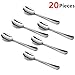 20 Pieces Demitasse Espresso Spoons, 4.5 Inches Stainless Steel Mini Coffee Spoons