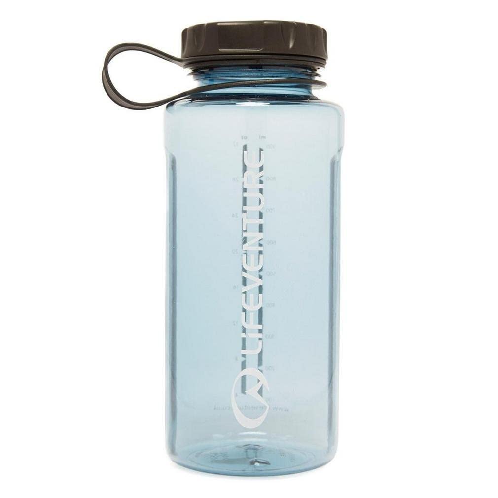 Lifeventure 1 Litre Tritan Flask for Hiking, Camping, Outdoor Sports, Made From BPA-Free Material, Leak-Proof, Screw-Top Lid, With Side Volume Measurements