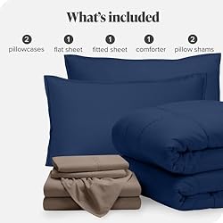 Bare Home Bed-in-A-Bag 7 Piece Comforter & Sheet