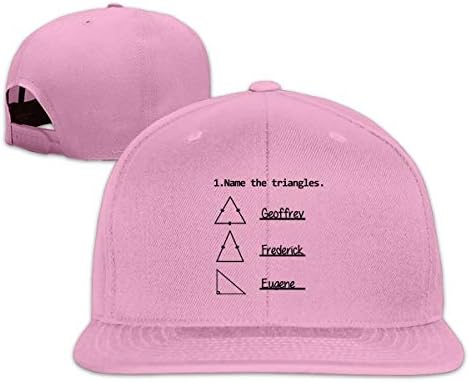 RZMdSG Name The Triangles Funny Math Humor Unisex Cotton Flat Brim Hip Hop Caps Baseball Snapback Adjustable