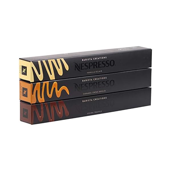 Nespresso Barista Creations - Trio - Vanilla Eclair, Creme Brulee, Cocoa Truffle - Ehem. Variations Vanilio, Caramelito…