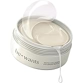 bewants Under Eye Patches for Puffy Eyes, Korean Under Eye Mask with Vegan Collagen and 71.9% Bamboo Water, Patches for Dark Circles and Cooling, 60 pieces