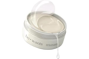BE+WANTS Bewants under eye patches for puffy eyes, Korean under eye mask with vegan collagen and 71.9% bamboo water, patches for dark circles and Cooling, 60 pieces