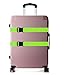 BlueCosto Luggage Strap Suitcase Belts Travel Accessories, 2-Pack, Green