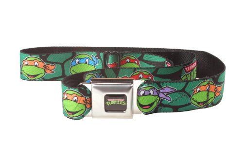 Teenage Mutant Ninja Turtles Shell Faces Seatbelt Belt