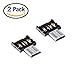 Readeel 2-Pack OTG adapter OTG function Turn into Phone USB Flash Drive Mobile Phone Adapters