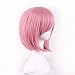 AneShe Short Straight Hair Wig 12 Inches Anime Cosplay Costume Party Wigs