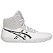 ASICS Men's Aggressor 4 Wrestling Shoes, 9.5M, White/Black