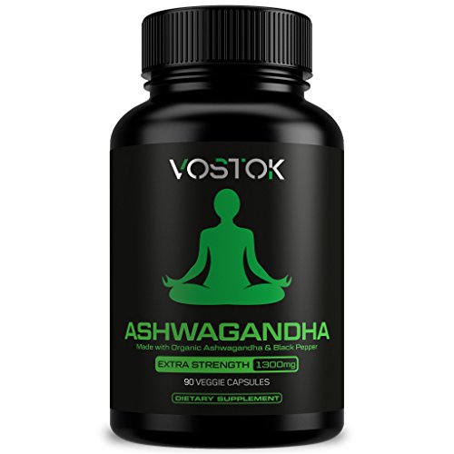Organic Ashwagandha 1300mg - Natural Stress and Anxiety Relief Supplement - Healthy Nervous System, Energy and Mood Support - Non-GMO and Gluten Free - with Black Pepper Extract - 90 Veggie Capsules Organic Ashwagandha 1300mg - Natural Stress and Anxiety Relief Supplement - Healthy Nervous System, Energy and Mood Support - Non-GMO and Gluten Free - with Black Pepper Extract - 90 Veggie Capsules