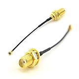 onelinkmore RF Connector Pigtail Cable SMA Female Bulkhead to UFL./ipx Extension Cable 1.13 Cable 5cm Pack of 2