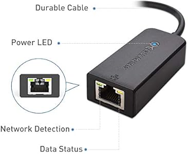 Cable Matters Usb to Ethernet Adapter : Quality construction, does the job.