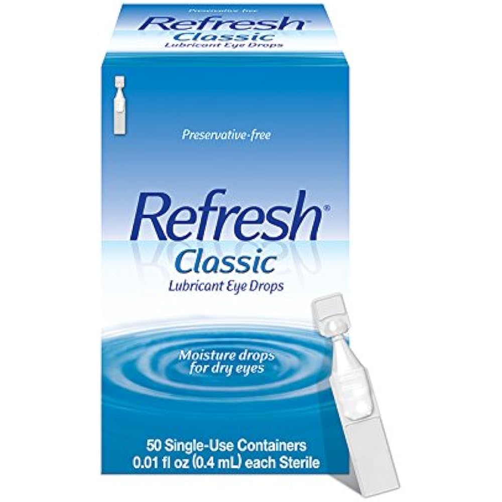 Refresh Classic Lubricant Eye Drops, 50 SingleUse Containers, 0.01 Fl