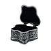 Multifit Antique Alloy Metal Rose Flower Engraving Butterfly Heart Shape Jewelry Box Trinket Jewelry Storage Box for Rings Earrings