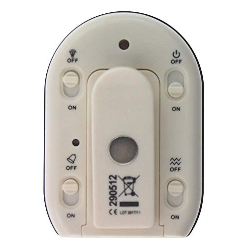 Thermometer world Multi Function Timer with Vibrating Audible and Flashing Alarms - Ideal for The Visually & Hearing Impaired
