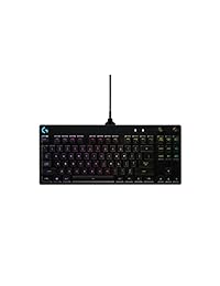 Logitech G keyboard de videojuegos mecánico profesional, con 16.8 millones de colores, teclas retroiluminadas rojas, verdes y azules, diseño ultraportable, cable micro-USB desmontable (idioma español no garantizado)