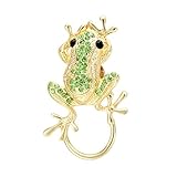 SenFai 3 Colors Frog Magnetic Clip Holder Magnetic Eyeglass Holder Brooch Jewelry