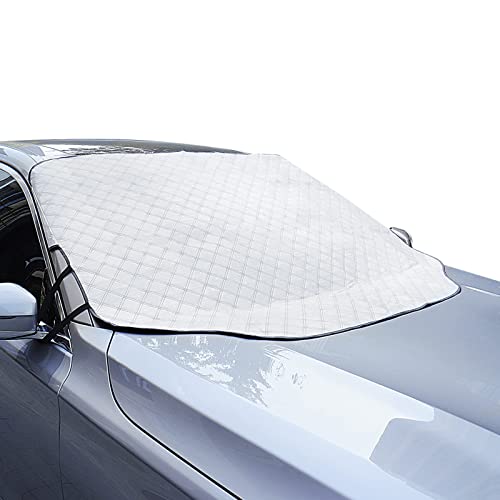 Frontscheibenabdeckung Auto Scheibenabdeckung Faltbar Sonnenschutz Winter Windschutzscheiben Abdeckung 3 Magnetische für Autoscheibenabdeckung gegen Strahlung, Sonne, Staub, Schnee, EIS, Frost