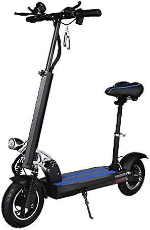 XPZ00 Electric Scooter For Adults, Mini Foldable Portable With Folding Seat 10 Inches 200kg Load 40km/h For Working Commute Downtown Travel,48V21A/80-100km