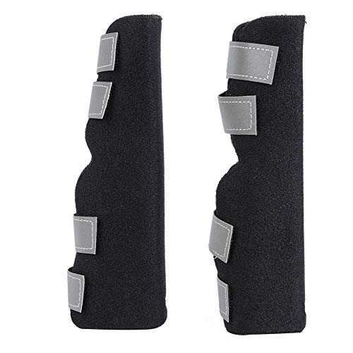 2Pcs Dog Rear Legs Brace Dog Knee Brace Supportive Dog Canine Rear Front Leg Hock Joint Wrap Protects Compression Brace Sleeve for Injury and Sprain Protection(L)