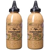 Everything Aioli Sauce – Bold & Creamy Condiment for Sandwiches, Burgers & Dips, Gluten Free, Keto, Low Carb by Terrapin Ridge Farms – 2 x 13 oz squeeze bottles