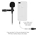 Lavalier Lapel Microphone,Omnidirectional Condenser Microphone Recording Clip-On for Computer PC Macbook iPhone iPod iPad Samsung All Smartphones,Perfect for Interviews,Skype,Audio Video Recording