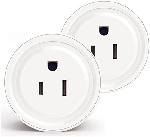 IyunIOT Mini Smart Home WIFI Power Socket Plug Outlet, Support Alexa Voice Control, Not Hub Required, Control your Devices from Anywhere(Small 2-pack)