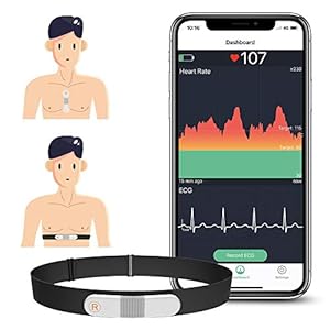 ViATOM VisualBeat Borstband/Hartslagmeter Zonder Riem, Bluetooth ANT +, 24-uurs Hartslagmeting, 30 Minuten…