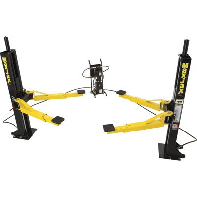 Dannmar MaxJax Portable Auto Lift - 2-Post System, Mid-Rise, Model