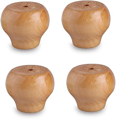 Patas de los muebles de madera bollo de pie, se volvió cónicos Sofá