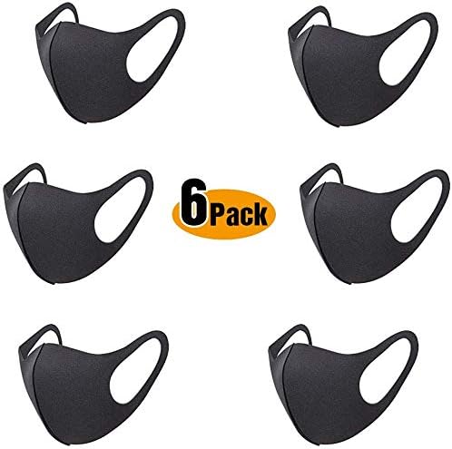 Reusable Face Masks Safety Mask Dust for Personal Health, Comfortable Earloop(6 Pack)