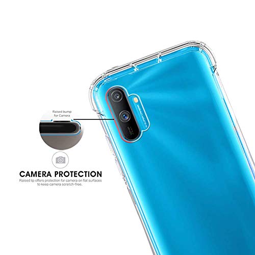 Amagav Transparent Silicone Soft Mobile Back Case Cover Compatible for realme c3