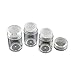 6 Pcs 10ml Loose Powder Container Jar Clear Plastic Travel Cosmetic Glitter Powder Eye Shadow Powder Box Pots Bottles With Sifter and Lids