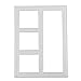 Fyore Silver Grey Metal Cutting Dies Stencil Template Mould for DIY Scrapbooking Album Paper Card Craft (Hollow Rectangle)