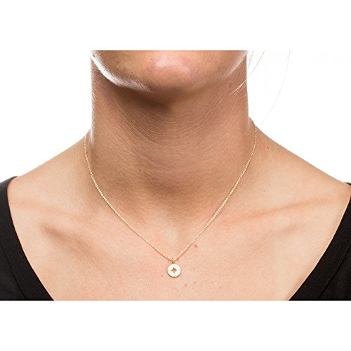 QXFQJT Sun Compass Necklace Best Friend Anchor Horseshoe Deathly Hallow Pendant Chain Necklace with Meaning Cards