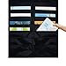 Godery Folder Pocket Chart (Black), Cascading Wall Organizer for School, Classroom, Home or Office Use, 20 Pocket Chart Hanging Wall Organizer with 4 Hangers