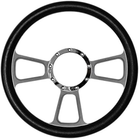 CARACETEK 14" Billet Steering Wheel With PVC Wrap