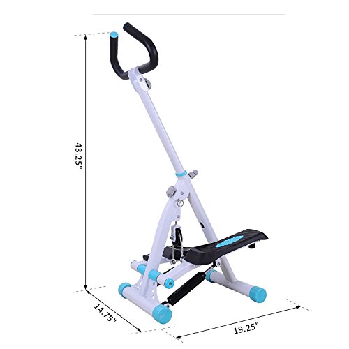 Soozier Adjustable Stepper Aerobic Ab Exercise Fitness Workout Machine